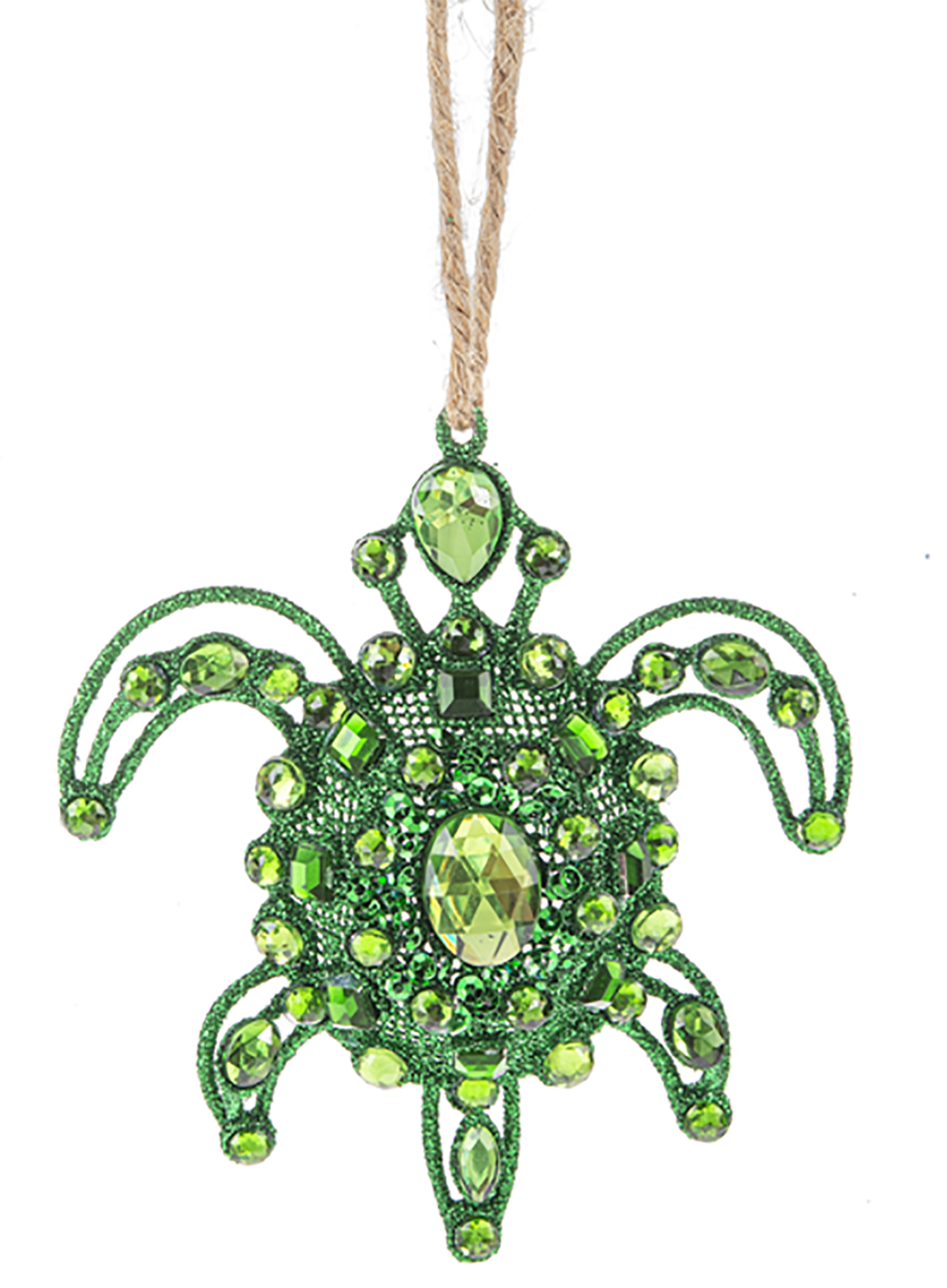 Ganz Coastal Sea Turtle Ornament, Acrylic and Zinc, 3.5" x 4"