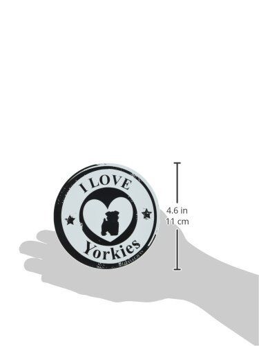 LittleGifts YorkieCircle Circle Car Magnet