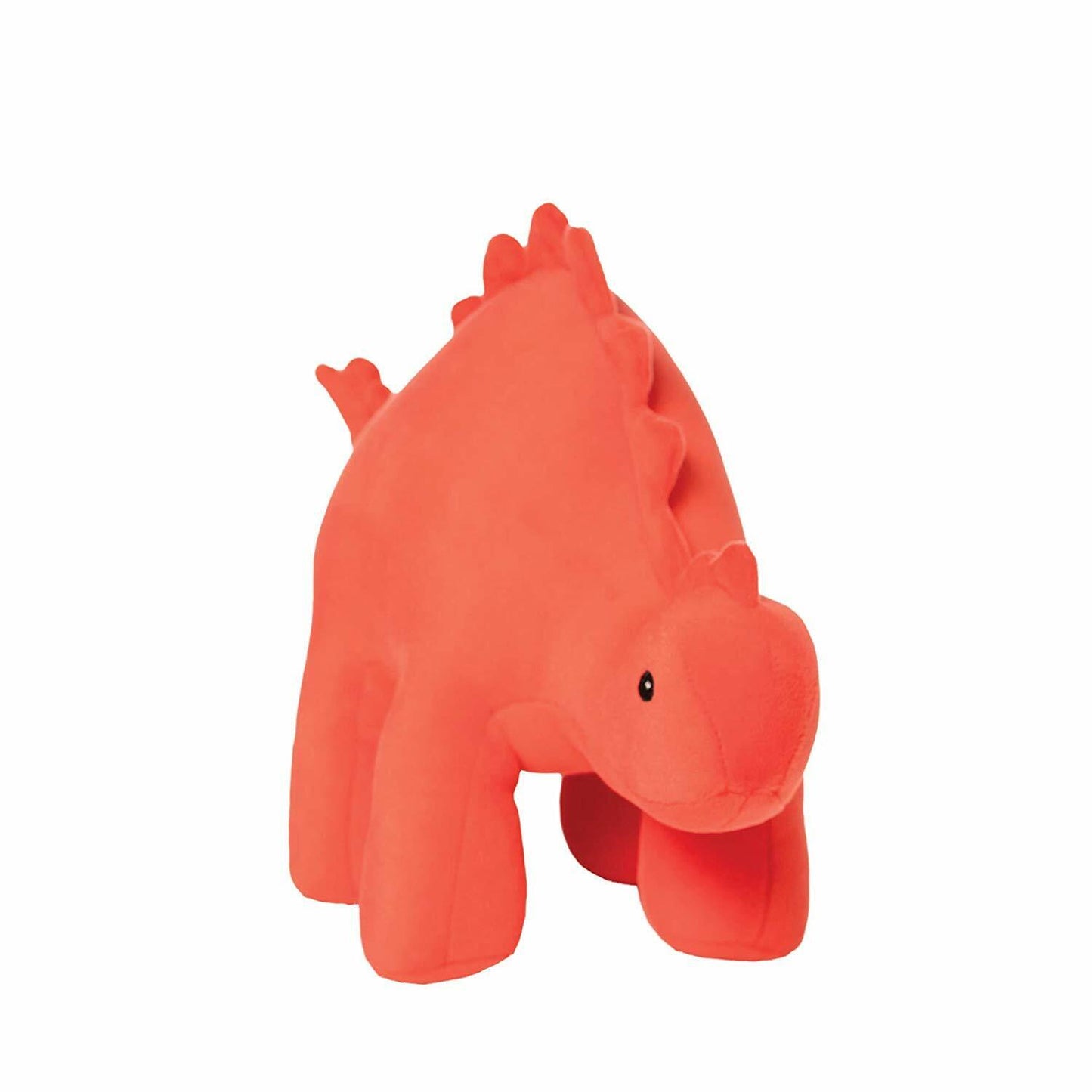 Manhattan Toy Gummy Velveteen Stegosaurus Dinosaur Stuffed Animal, 9.5", Coral