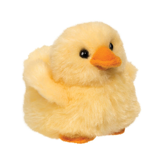 Douglas Millie Yellow Duck with Quacking Sound Stuffed Animal Toy, 4"