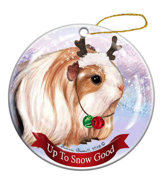 Holiday Pet Gifts Guinea Pig Silkie Porcelain Christmas Ornament