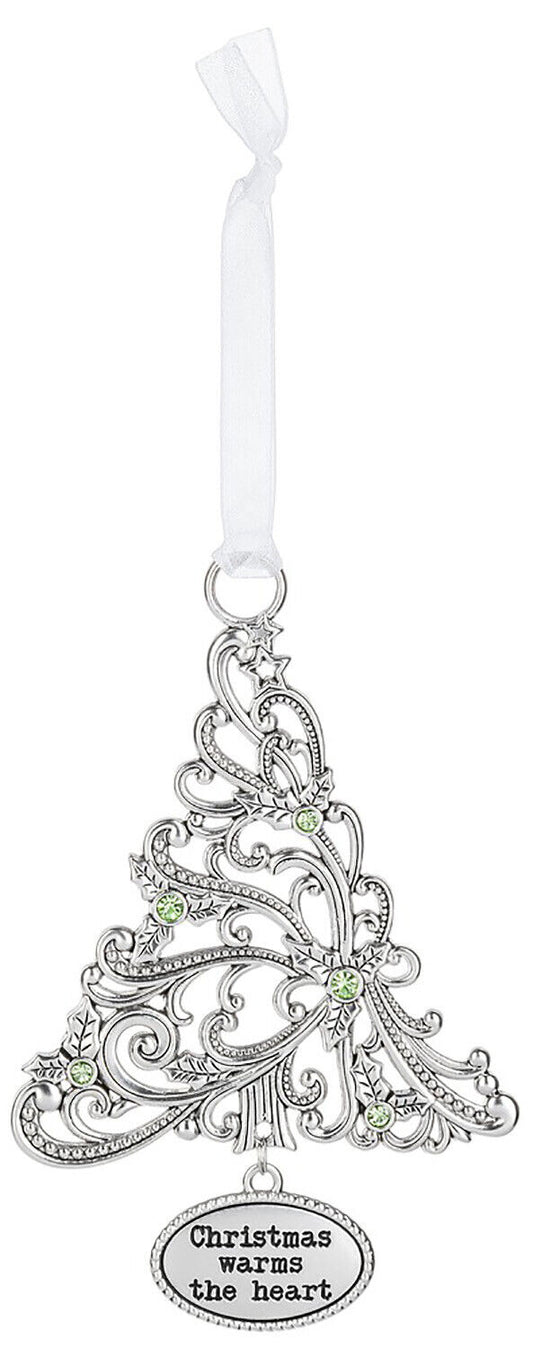 Ganz Ornament Oh Christmas Tree with Holly - Christmas Warms the Heart