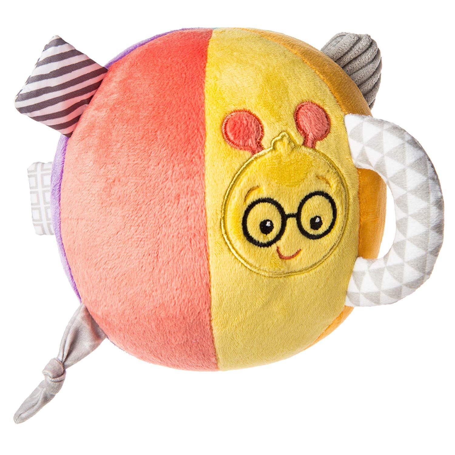 Mary Meyer Baby Einstein First Discoveries Chime Ball Toy, 6", Cal Caterpillar