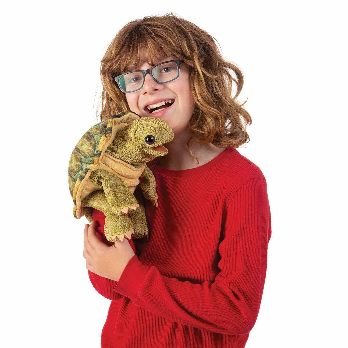 Folkmanis Standing Tortoise Puppet, 12"