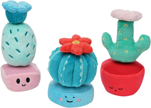 Manhattan Toy Cactus Garden 9 Piece Mix & Match Magnetic Plush Stacking Toy