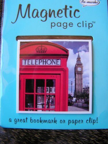 Travel Destinations Big Ben Deluxe Single Magnetic Page Clip Bookmark Re-marks