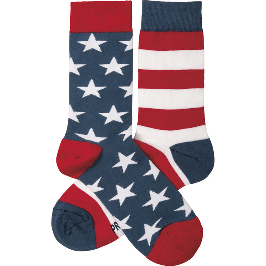 Primitives by Kathy Socks - Socks - Stars & Stripes, One Size Fits Most