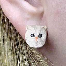 Conversation Concepts White Persian Earrings Post