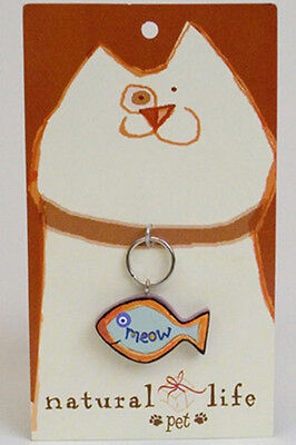 Cat Pet Collar Charm "MEOW" from Natural Life