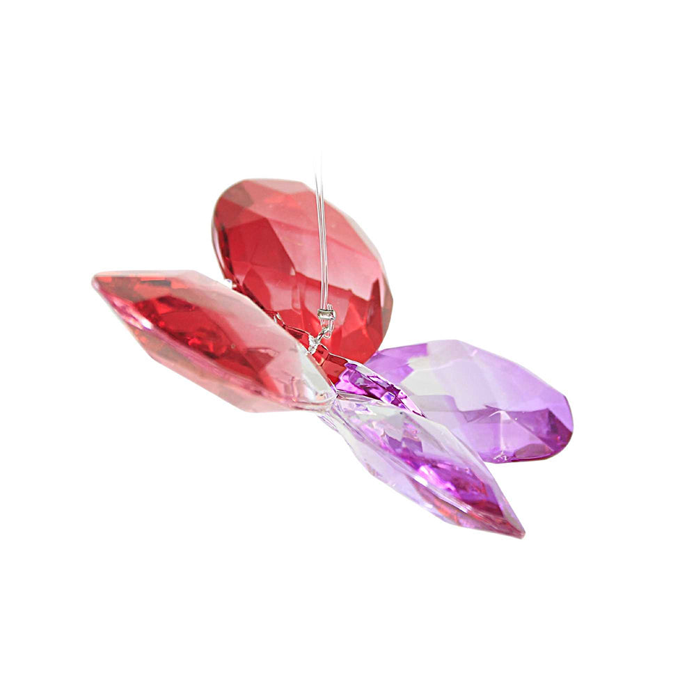 Ganz Crystal Expressions Colorful Butterfly Acrylic Faceted Suncatcher Red