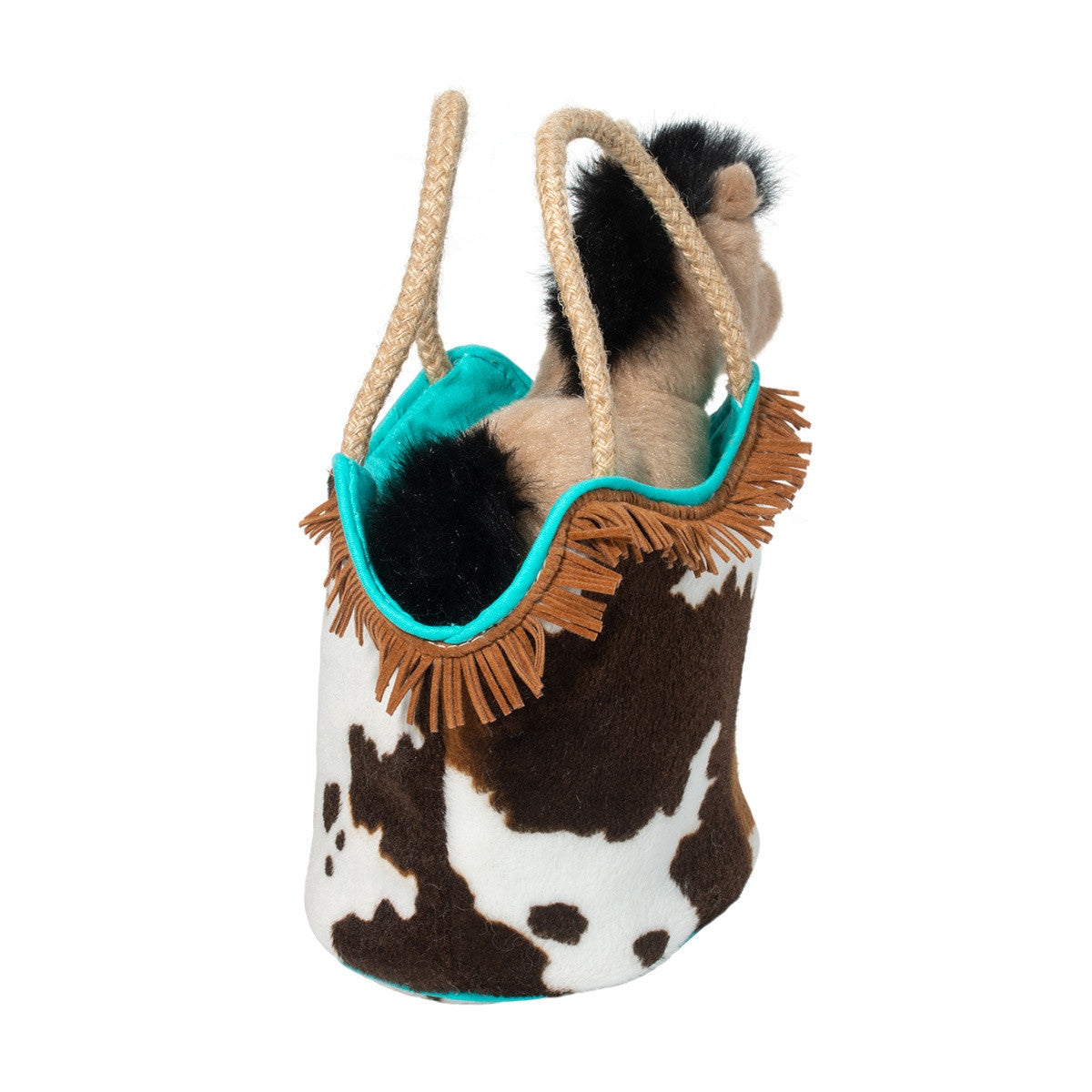 Douglas Western Sassy Sak Tote with Bucksin Horse Plush Stuffed Animal Toy, 7"