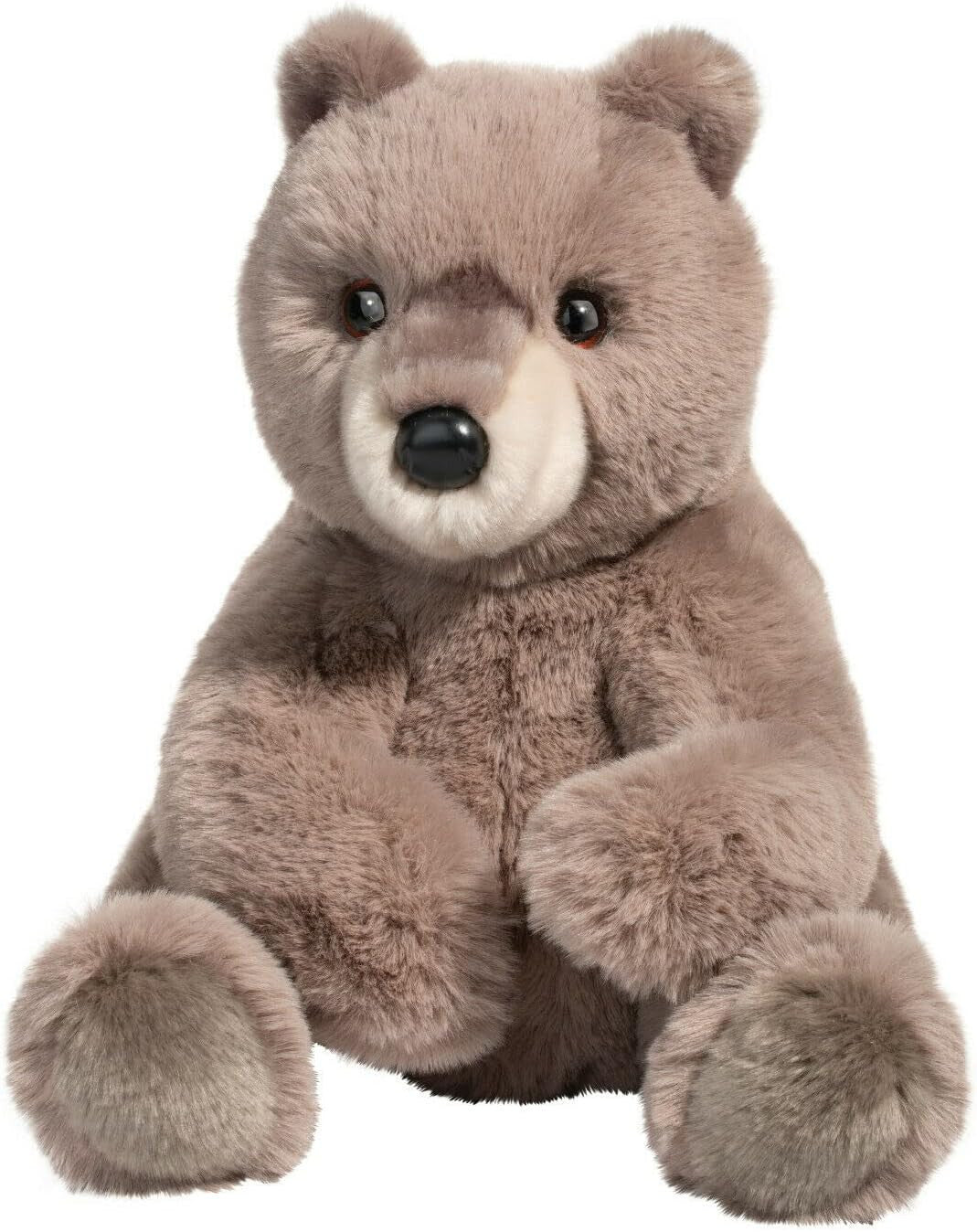 Douglas Truman Gray Bear DLUX Plush Stuffed Animal, 14" sitting