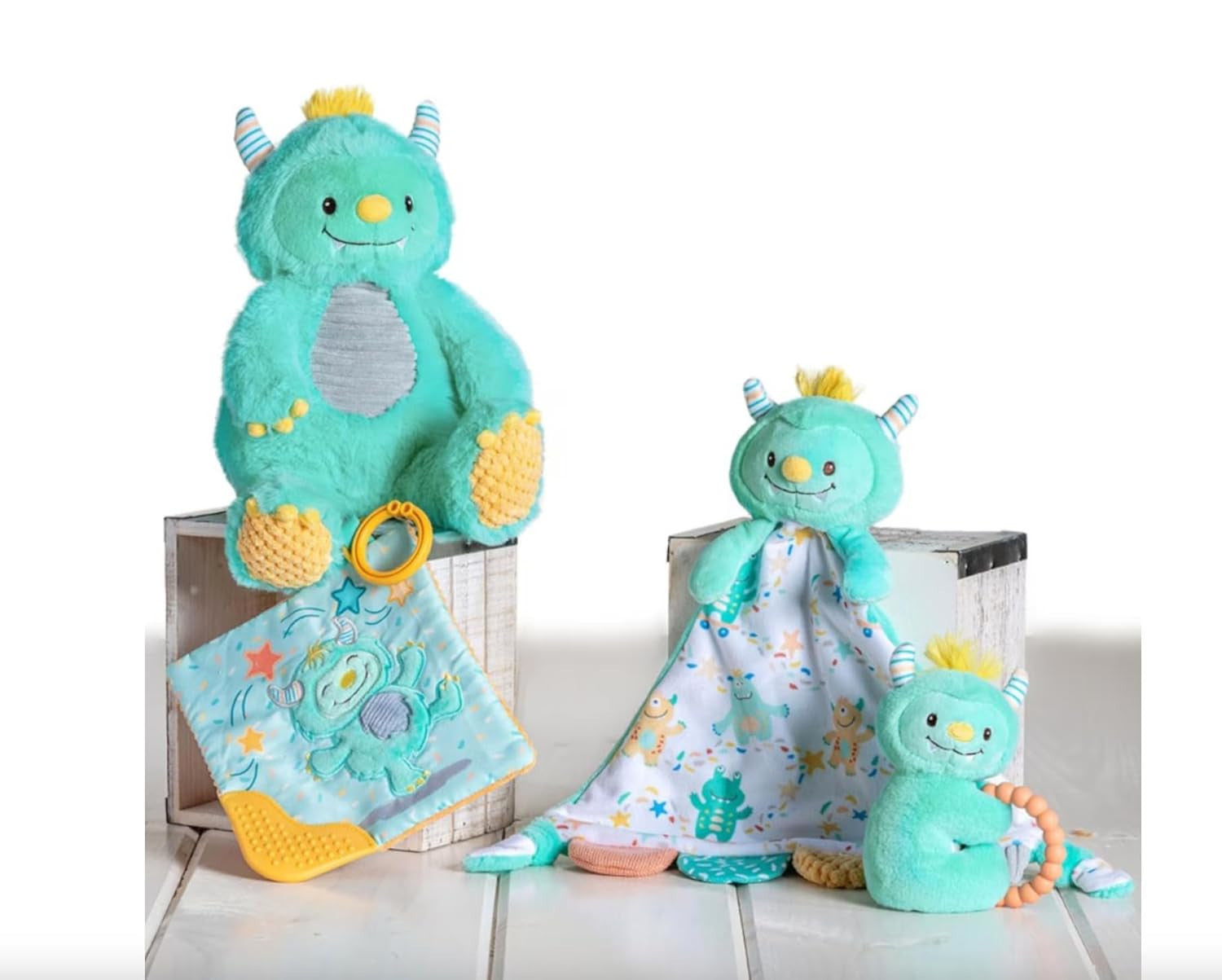 Mary Meyer Mookie Monster Plush Toy Rattle, 6"
