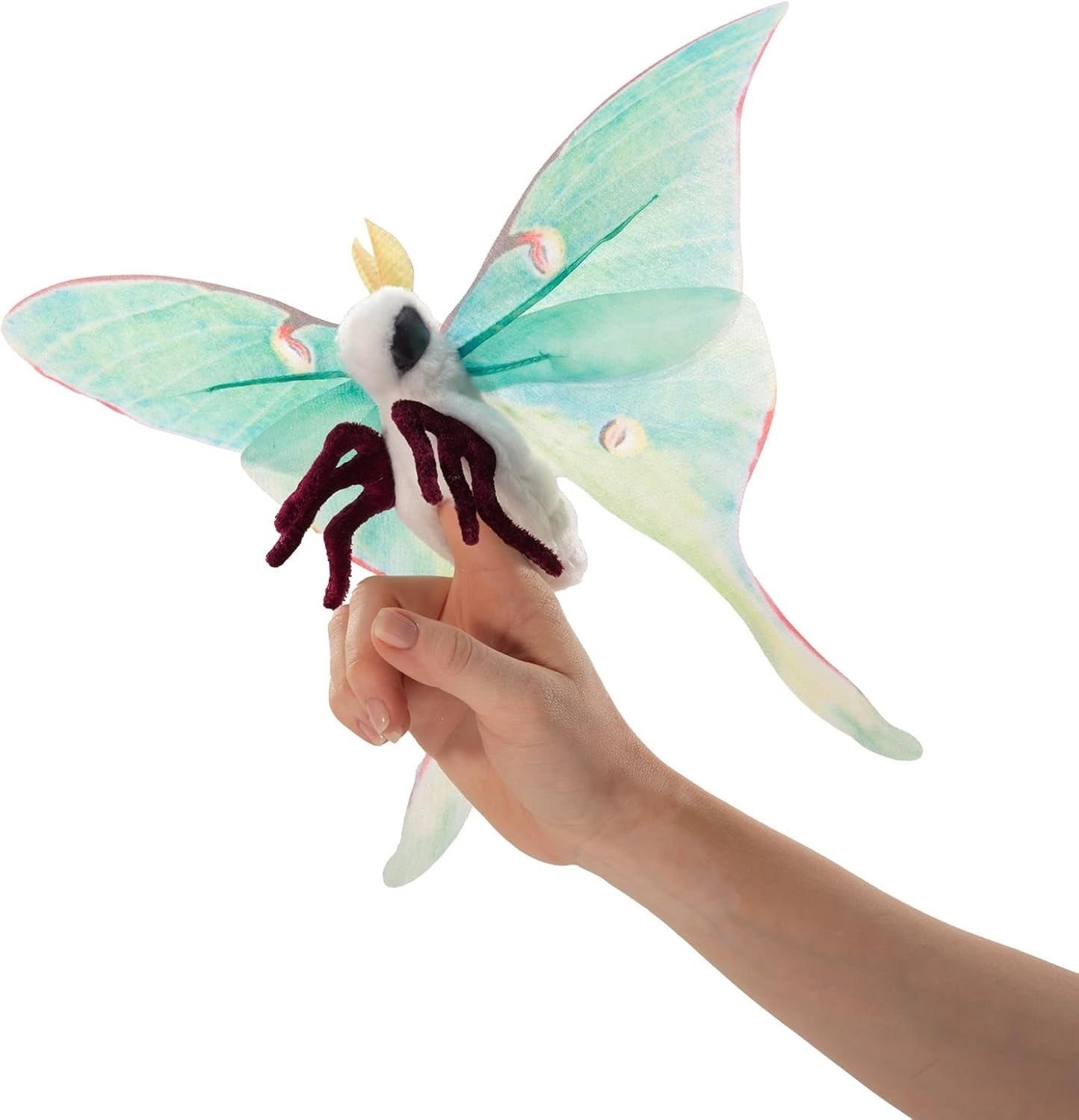 Folkmanis Mini Luna Moth Finger Puppet