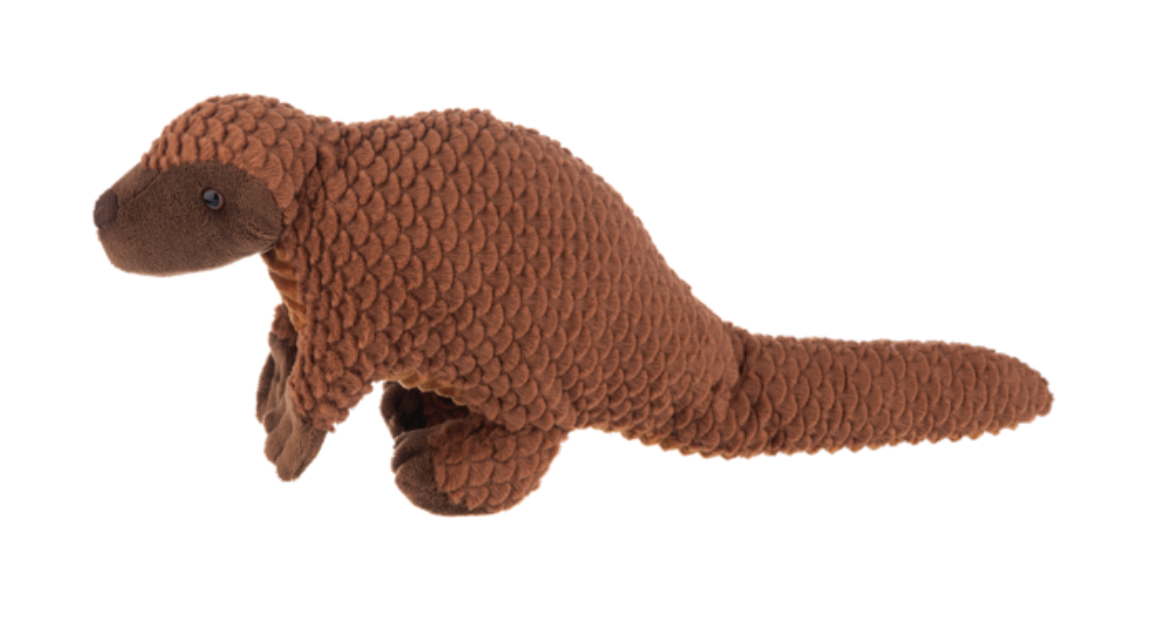 Hands on Ganz Tan Spike Pangolin Plush Stuffed Animal Toy, 18"long