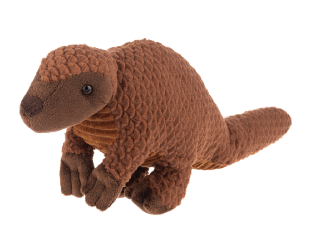 Hands on Ganz Tan Spike Pangolin Plush Stuffed Animal Toy, 18"long