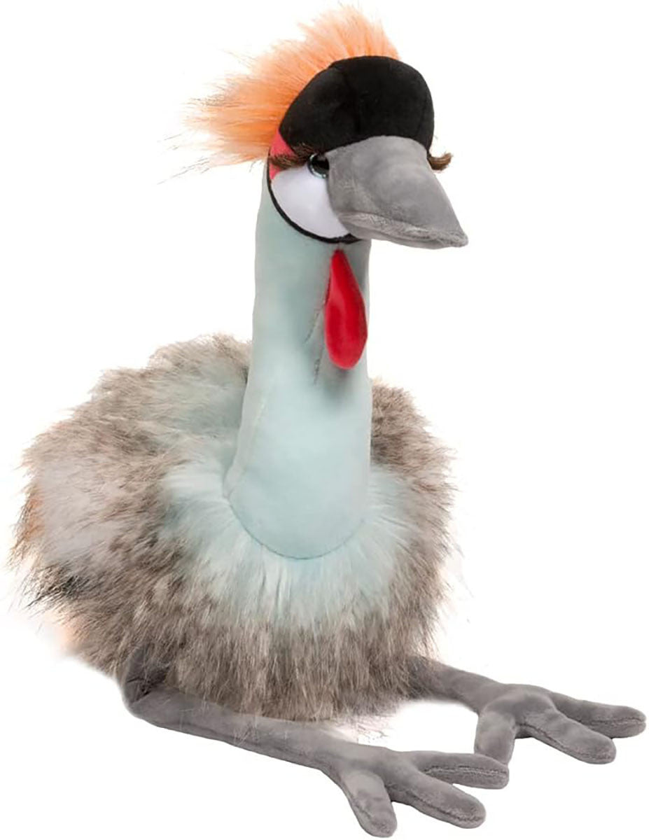Douglas Nia African Crowned Crane Plush Stuffed Animal, 12" tall