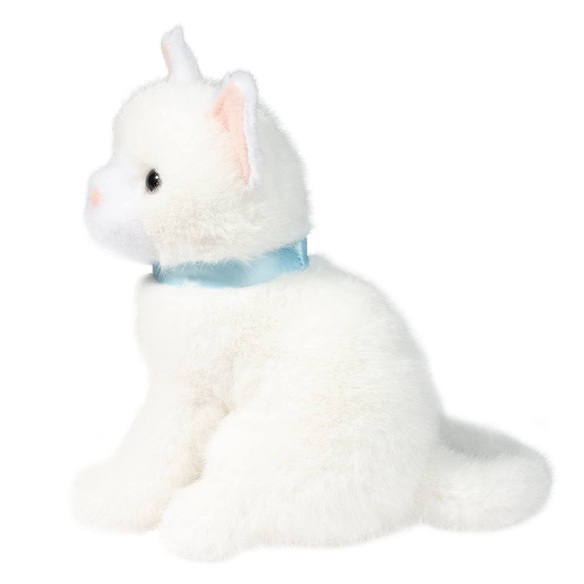 Douglas Toys Mini White Cat Plush Stuffed Animal Toy, 6"