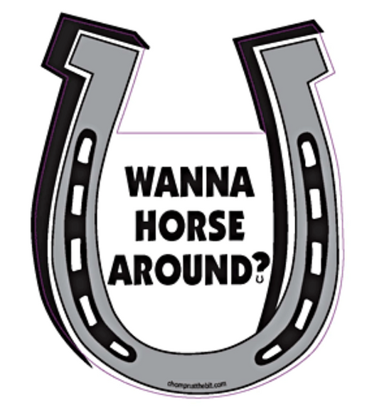 Wanna Horse Around? Horseshoe Magnet for Car/Trailer