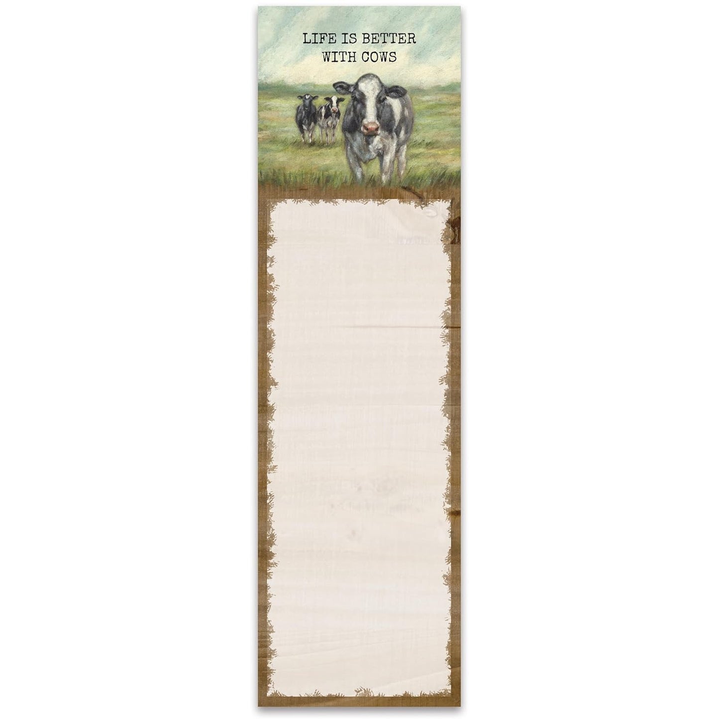 Primitives by Kathy - "Life is Better With Cows" List Pad