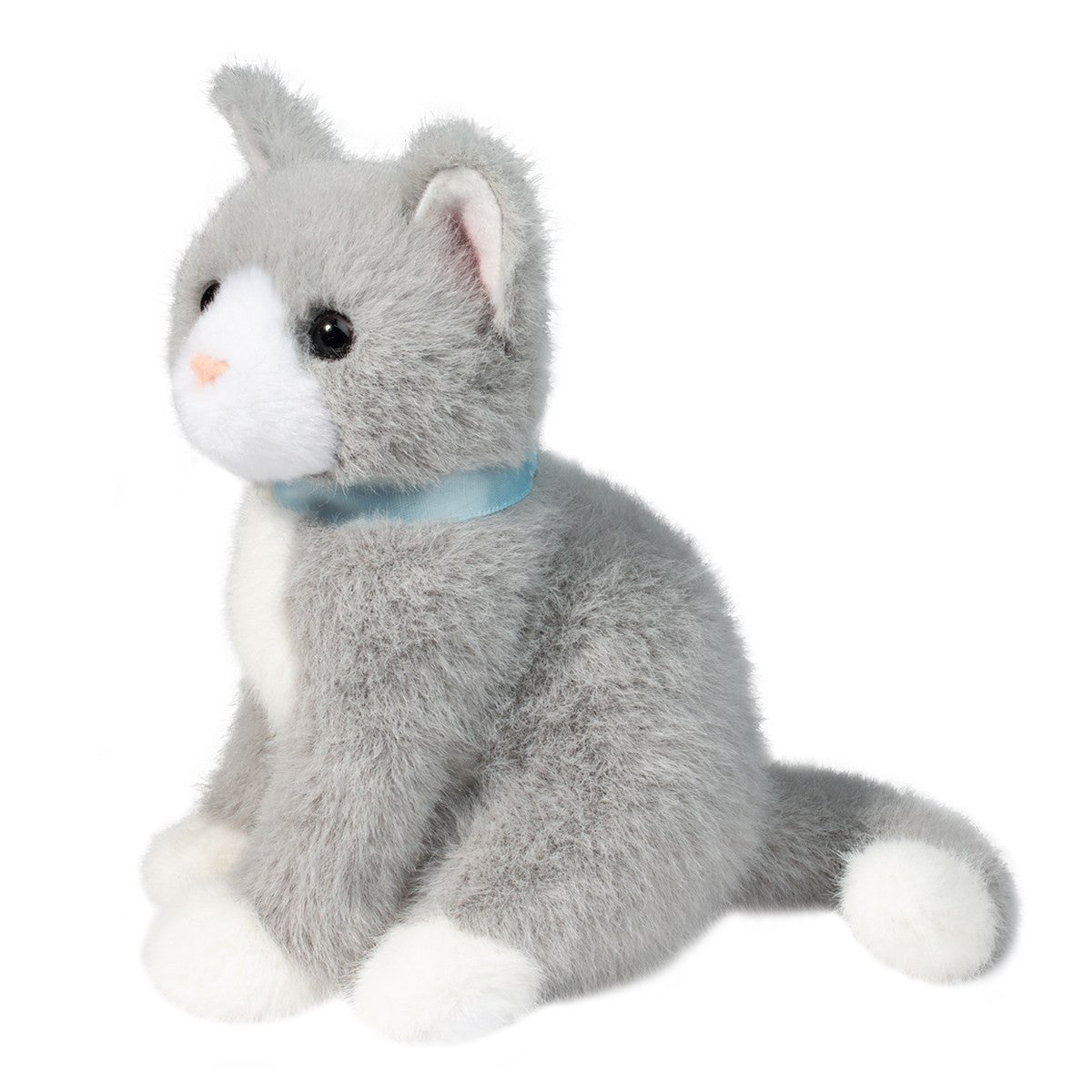 Douglas Toys Mini Gray Cat Plush Stuffed Animal Toy, 6"
