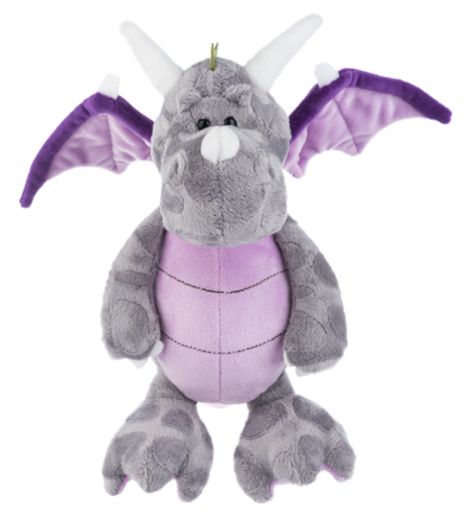Ganz Dream Dragon Purple & Gray w Wings Plush Stuffed Animal Toy,  12"  - Blaze