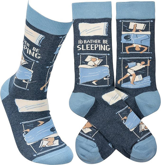 Primitives by Kathy - I'd Rather Be Sleeping Unisex Socks, One Size