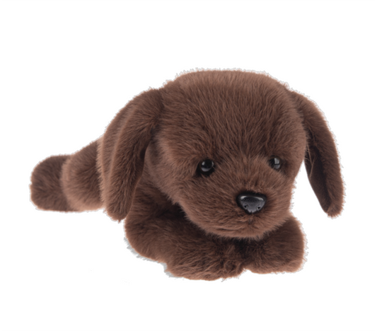Hands on Ganz Biscuit Dog Chocolate Labrador Dog Plush Stuffed Animal Toy, 14"