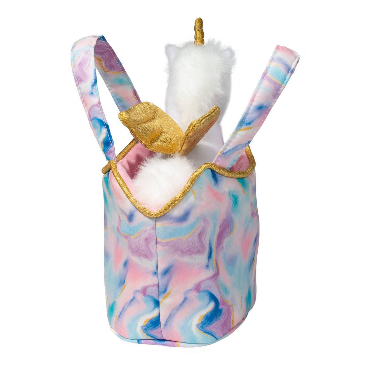 Douglas Magic Swirl Sassy Sak Purse with Pegasus Plush Stuffed Animal Toy, 7"