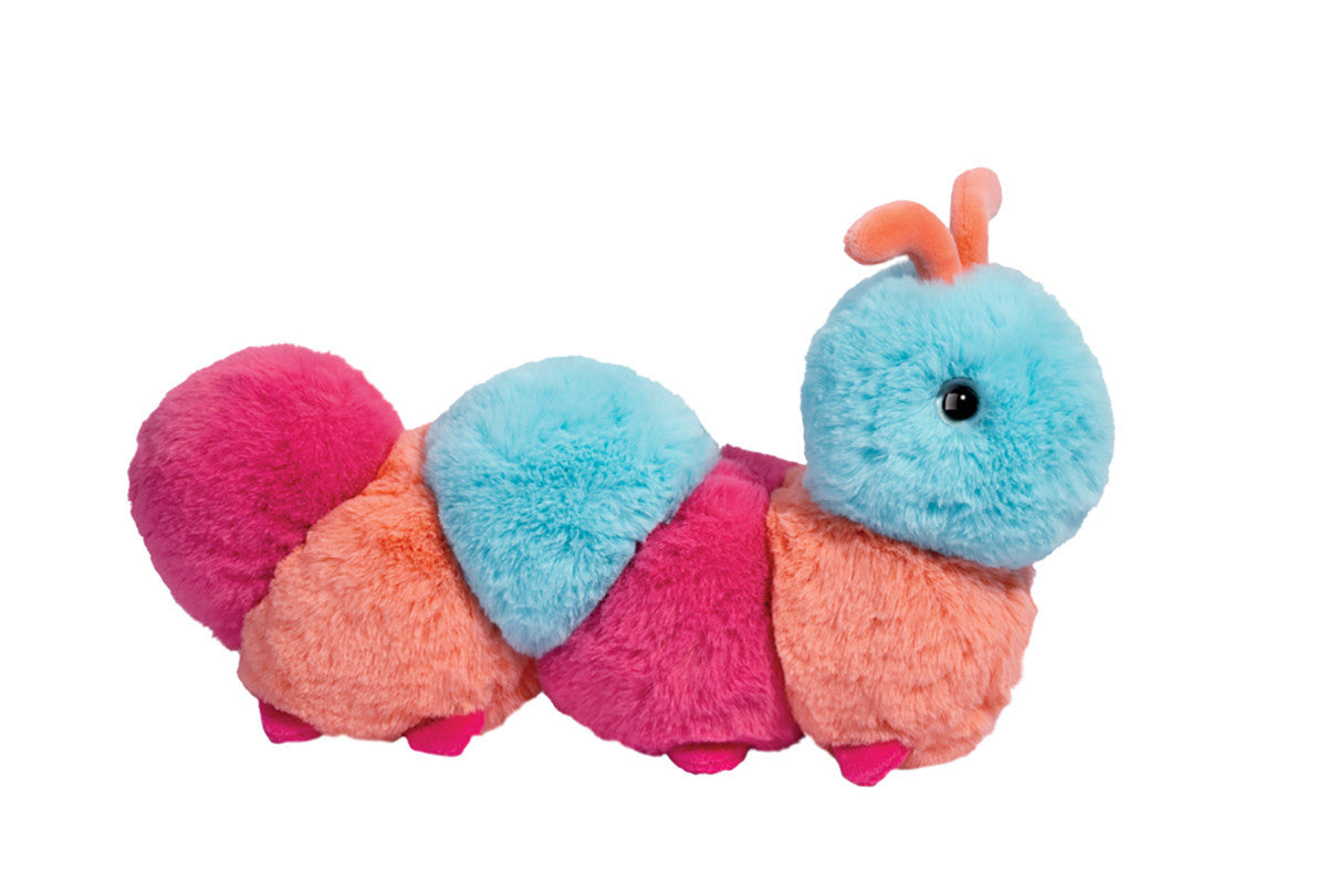 Douglas Munchie Pink Caterpillar Soft Plush Stuffed Animal, 11"