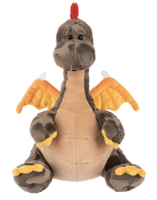 Ganz Dream Dragon Brown & Red w Wings Plush Stuffed Animal Toy,  9.5" - Flamey