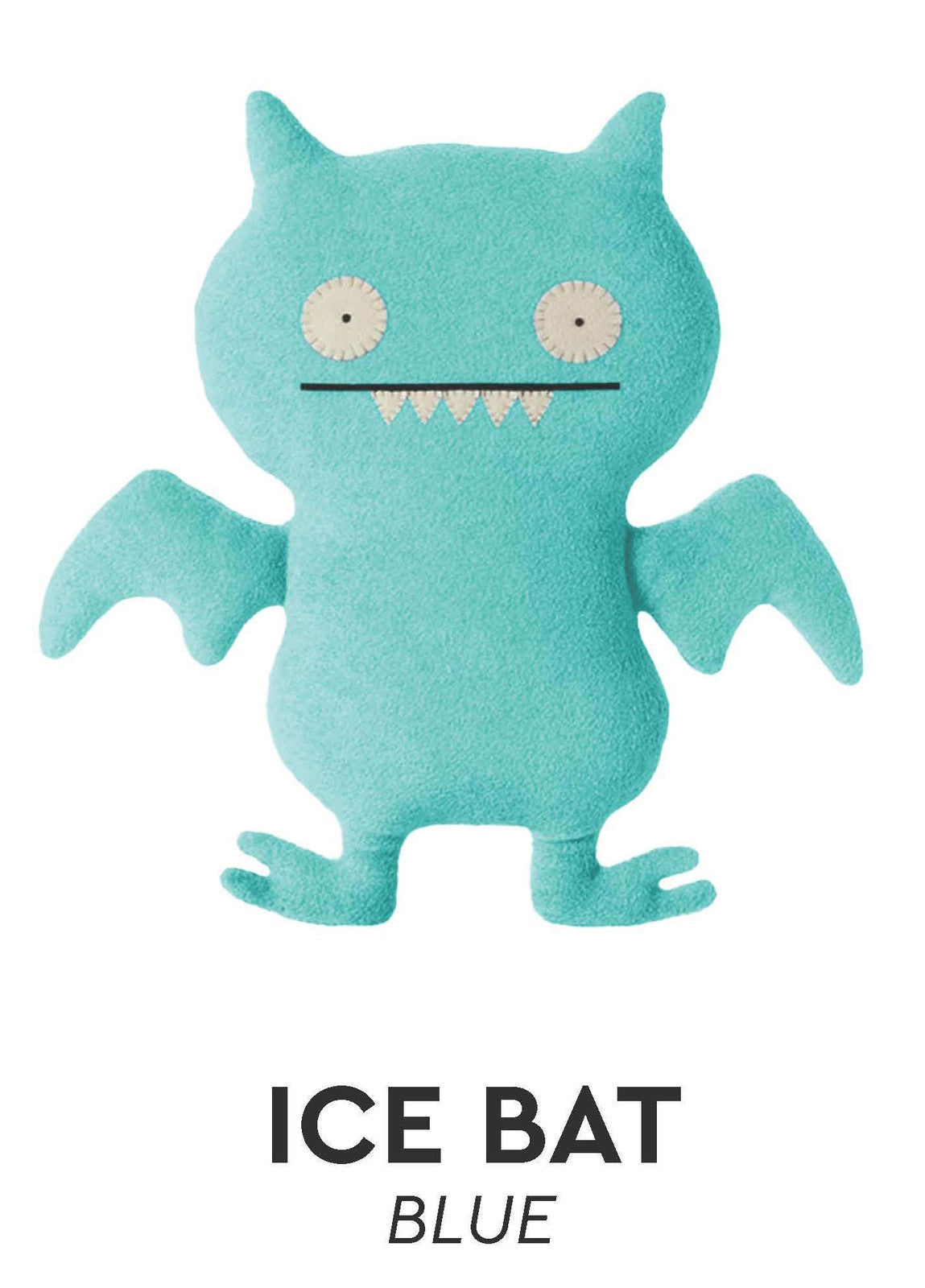 Classic Plush Ugly Doll, Ice Bat Blue 12" Stuffed Animal Toy