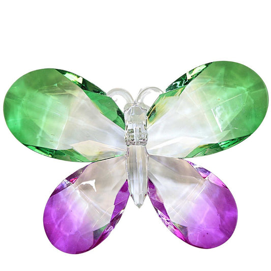 Ganz Crystal Expressions Colorful Butterfly Acrylic Faceted Suncatcher Green