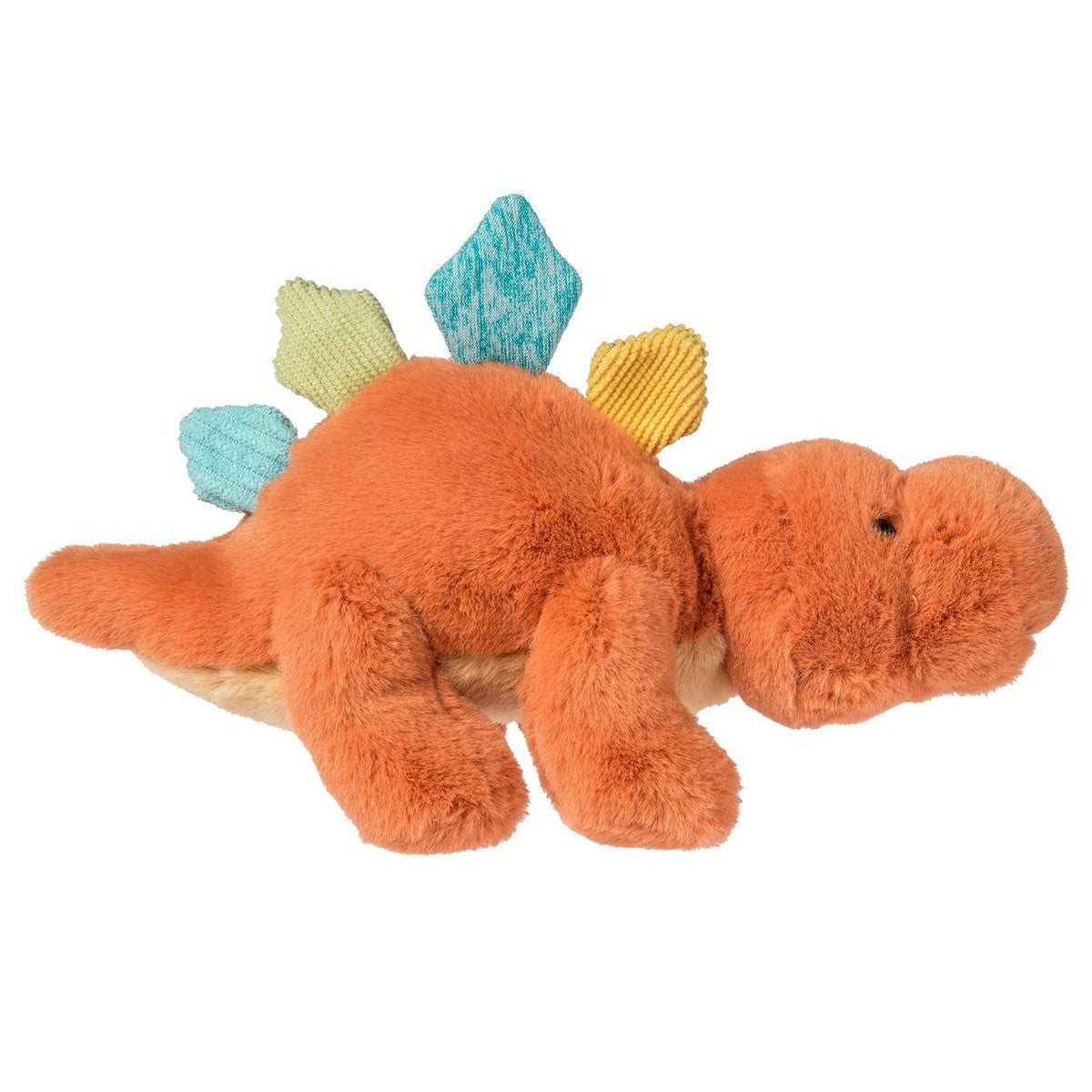 Mary Meyer Stuffed Animal Soft Toy, Little Fossil Dino, Orange Stegosaurus, 6"