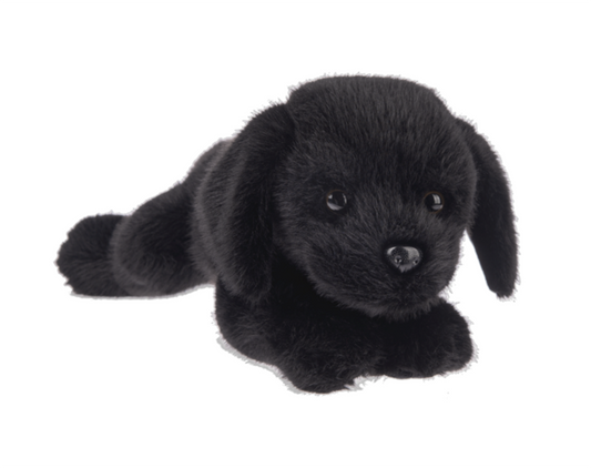 Hands on Ganz Biscuit Dog Black Labrador Lab Dog Plush Stuffed Animal Toy, 14"