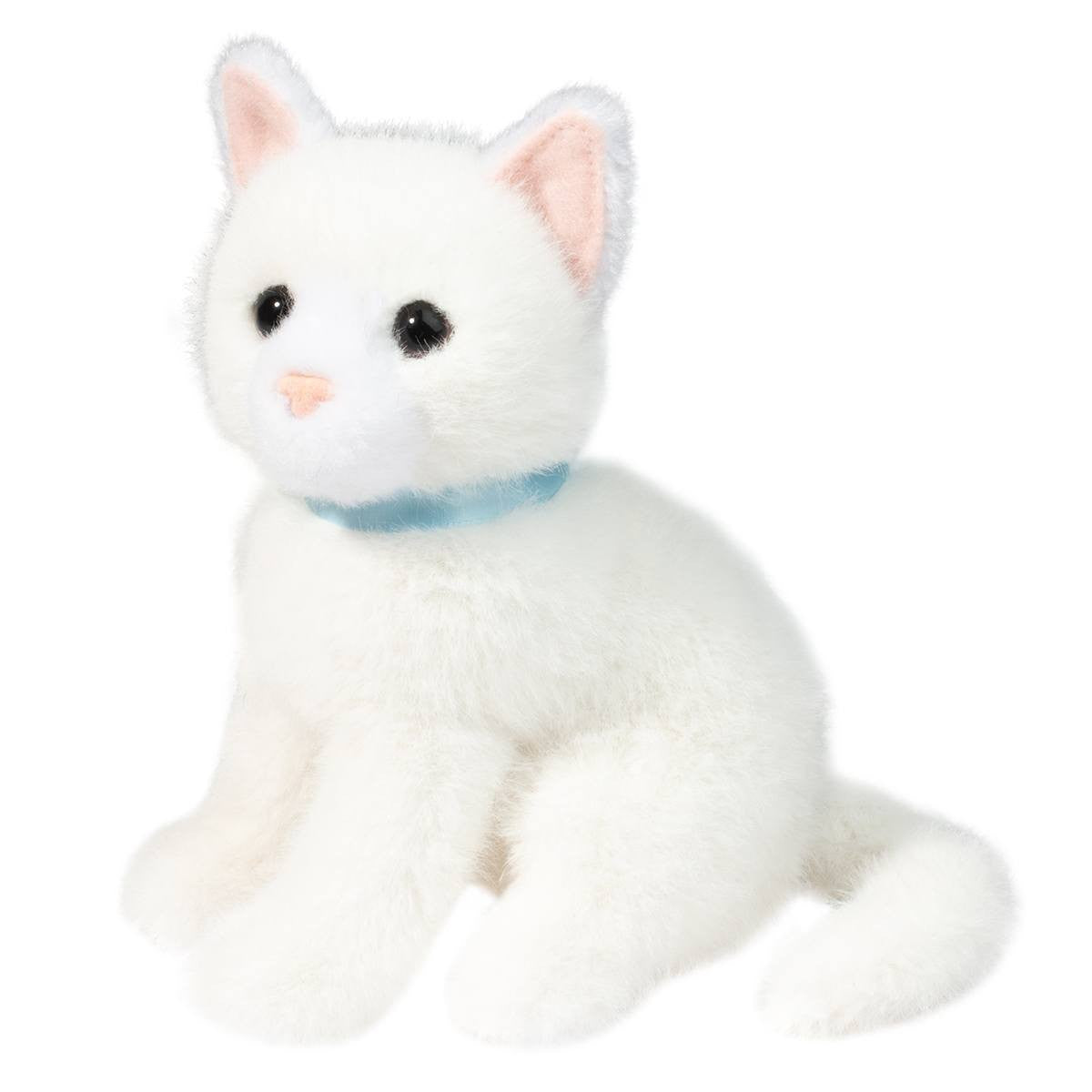 Douglas Toys Mini White Cat Plush Stuffed Animal Toy, 6"