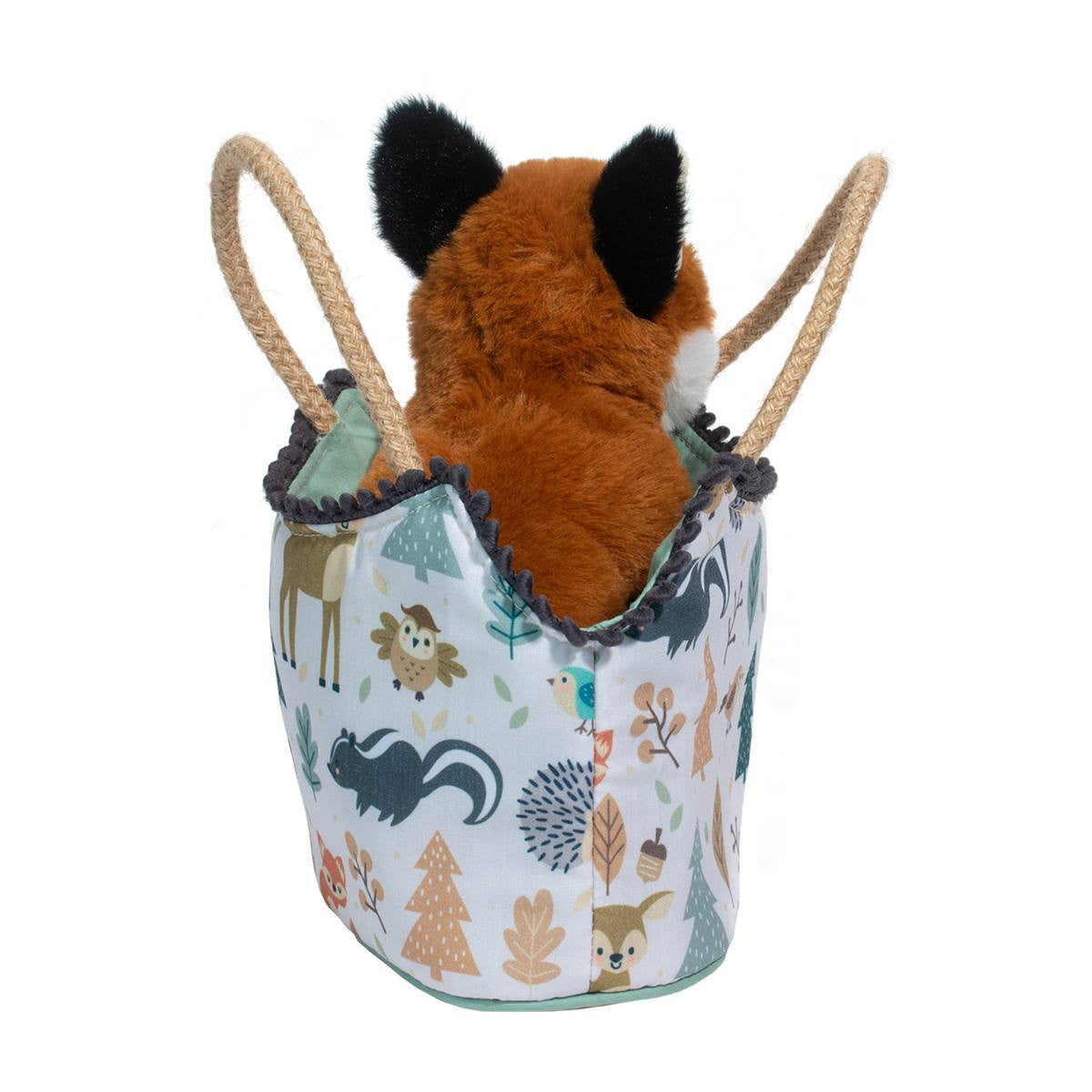 Douglas Magical Forest Sassy Sak with Sitting Fox Plush Stuffed Animal Toy, 7"
