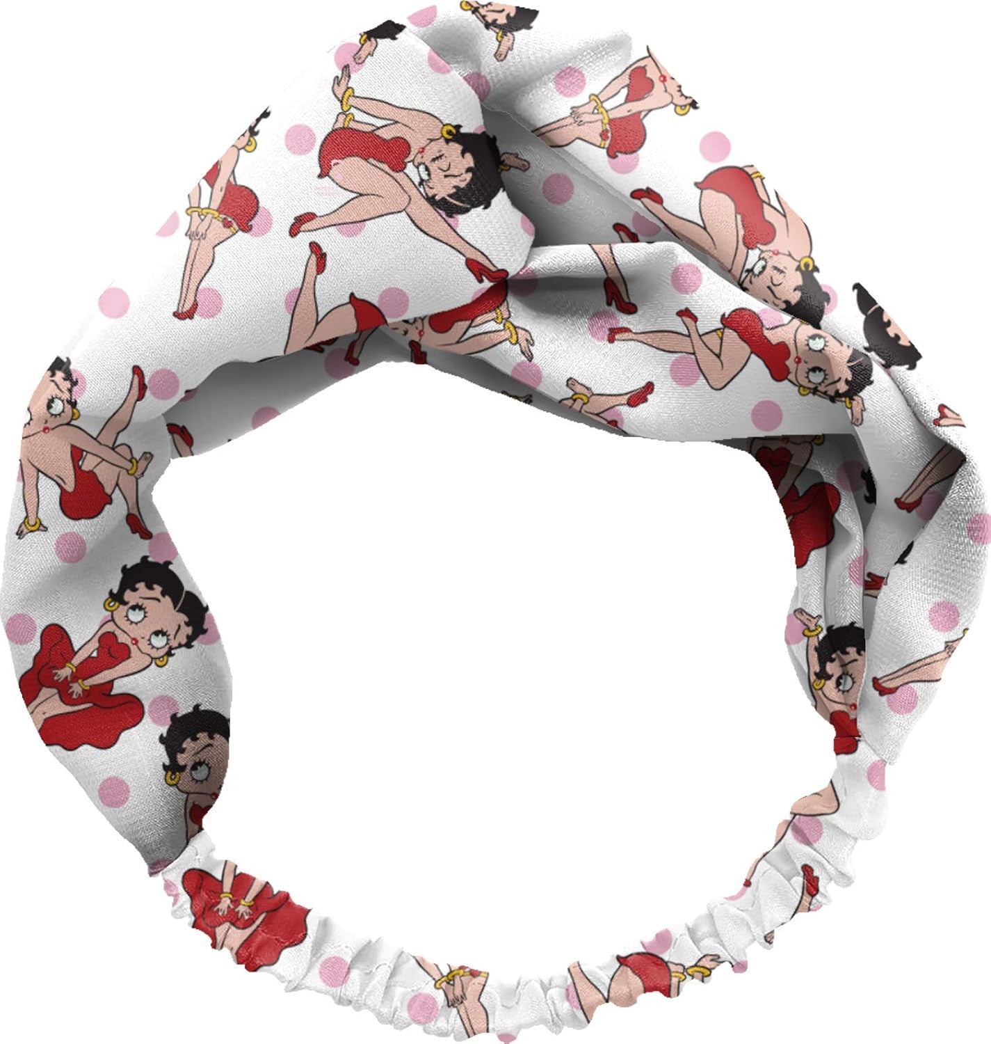 Spoontiques Printed Fabric, Knotted Hair HeadBand for Everyday Use, Betty Boop