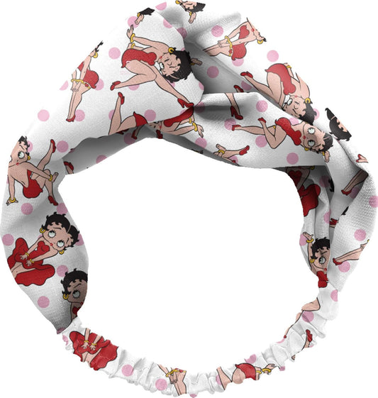 Spoontiques Printed Fabric, Knotted Hair HeadBand for Everyday Use, Betty Boop
