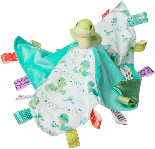 Taggies Soothing Sensory Stuffed Animal Security Blanket, Sniggles Snake