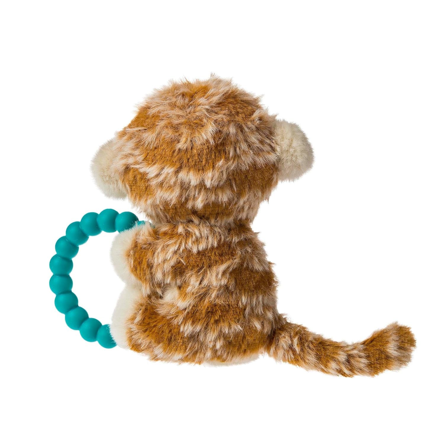 Mary Meyer Soft Baby Rattle with Soothing Teether Ring, 6-Inches, Afrique Monkey
