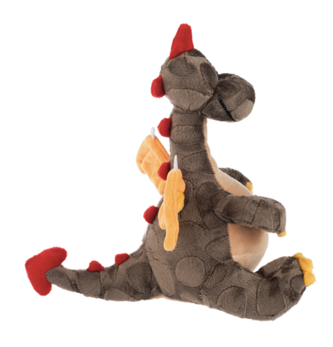 Ganz Dream Dragon Brown & Red w Wings Plush Stuffed Animal Toy,  9.5" - Flamey