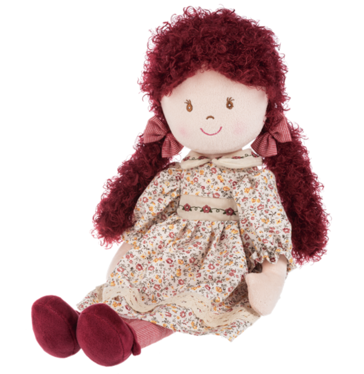 Ganz Amelia Plush Stuffed Toy Rag Doll with Purple Hair, 20 inches