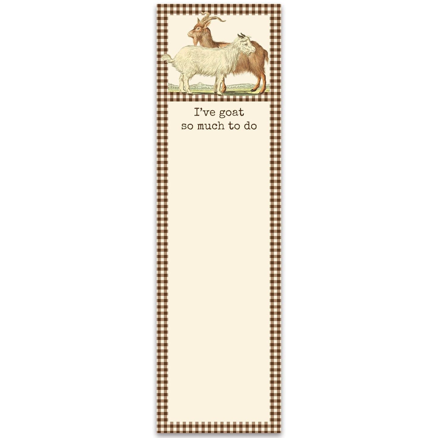 Primitives by Kathy - "I've Goat So Much To Do" List Pad