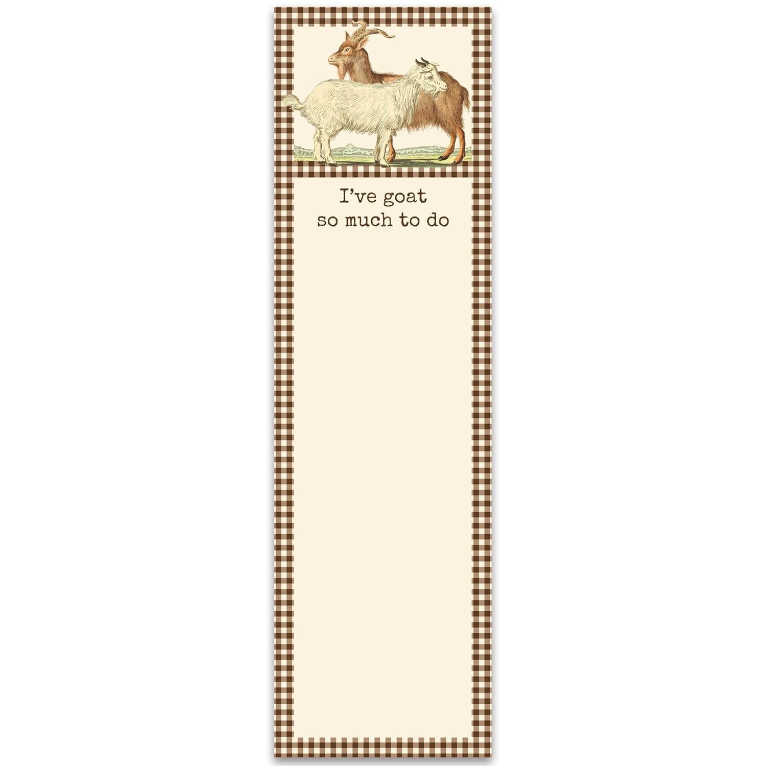 Primitives by Kathy - "I've Goat So Much To Do" List Pad
