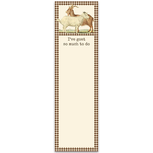 Primitives by Kathy - "I've Goat So Much To Do" List Pad