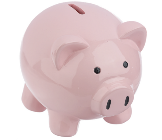Ganz Pink Pig Money Bank, 6-inch Length, Pink, BG4658