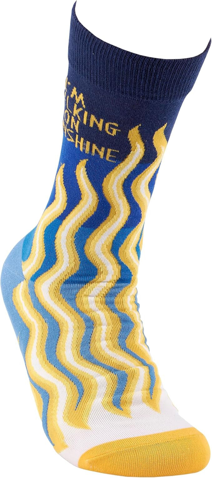 Primitives by Kathy - I'm Walking On Sunshine Unisex Socks, One Size