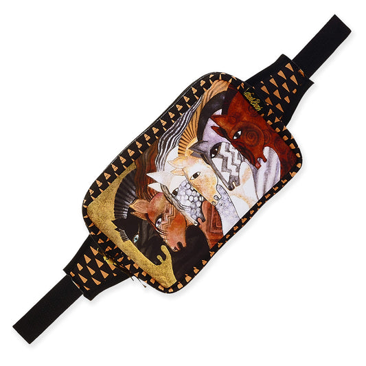 Sun'N'Sand Laurel Burch Neoprene Body Wrap and Belt Bag- Moroccan Mares Horses