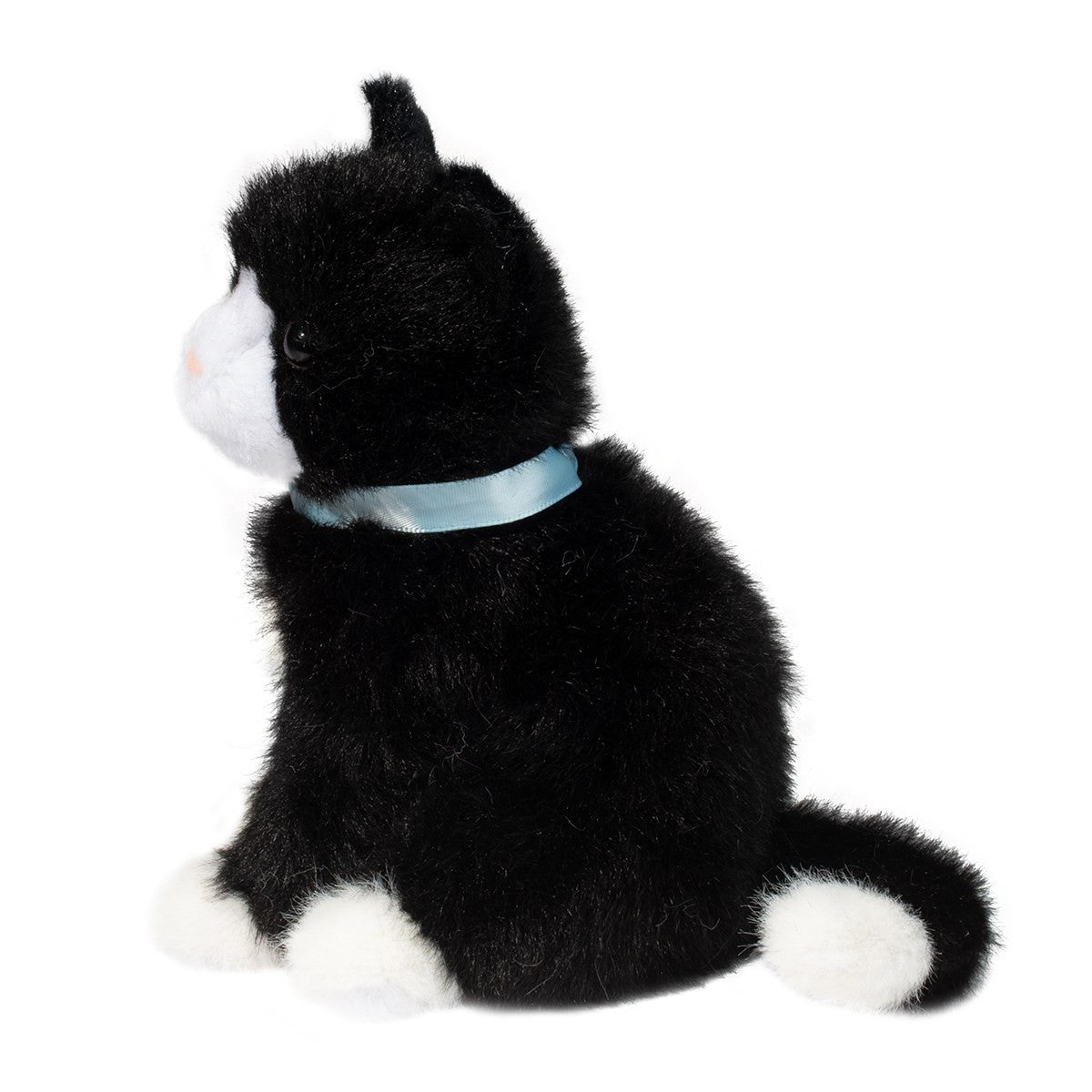 Douglas Toys Mini Black & White Tuxedo Cat Plush Stuffed Animal Toy, 6"